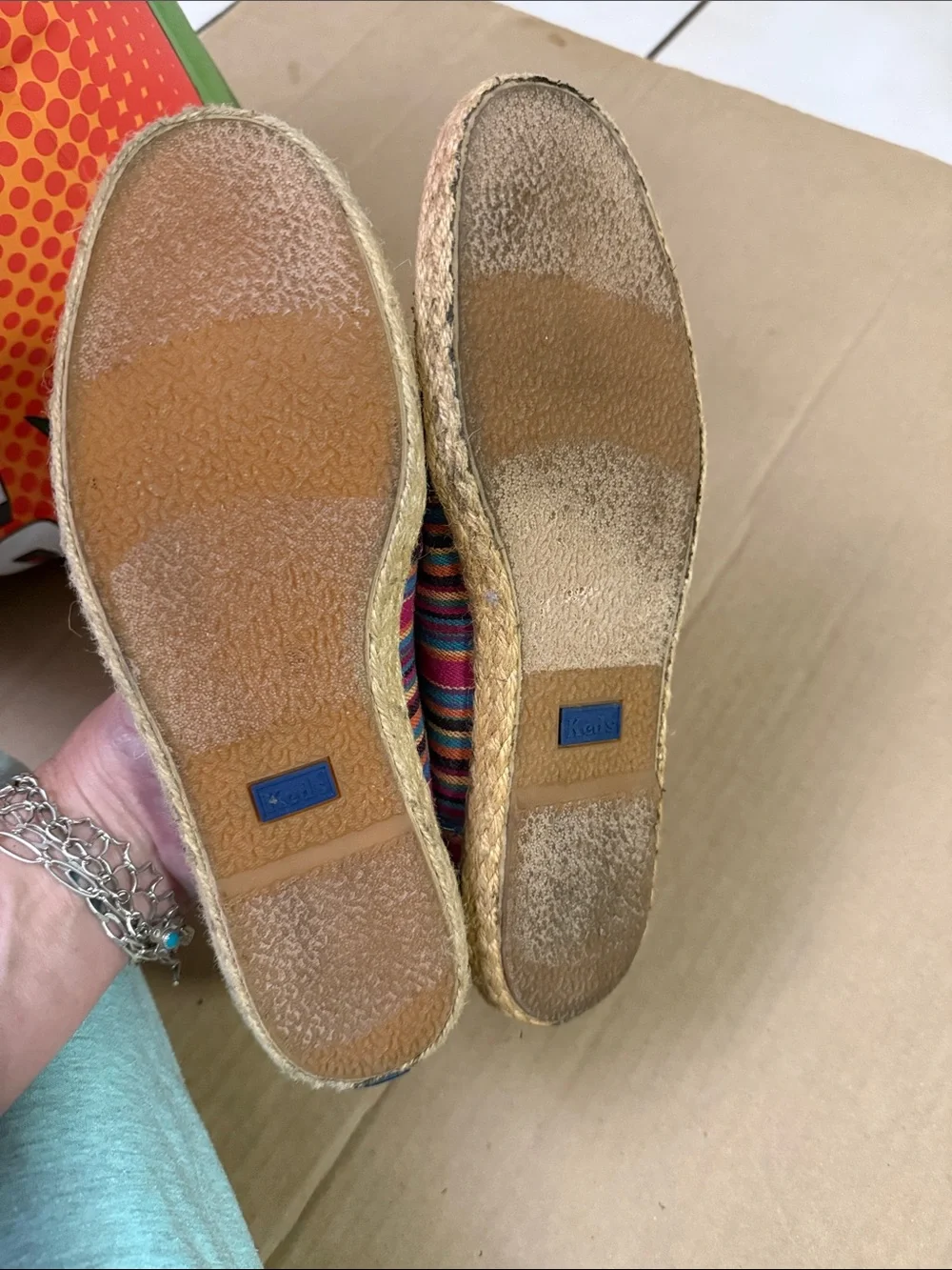 Keds Women's Bright Multicolor Striped Espadrilles